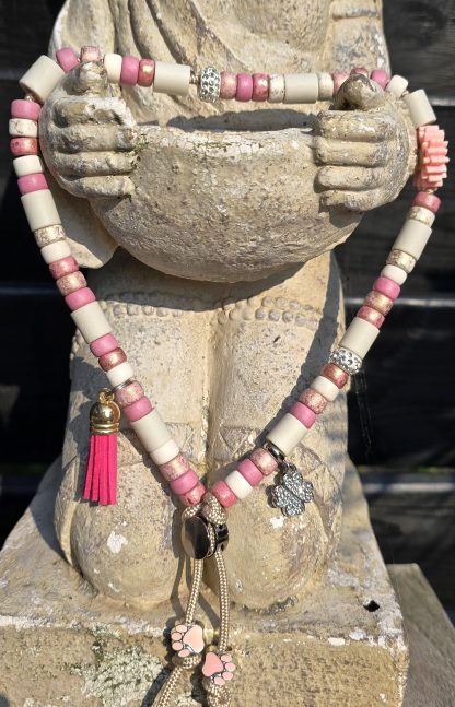 Roze Ibiza style tekenketting - Afbeelding 3